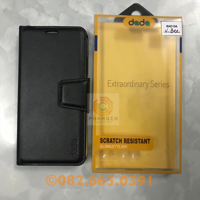 Bao da, ốp lưng nắp gập vsmart bee, vsmart star (vsmart v320) (có video)