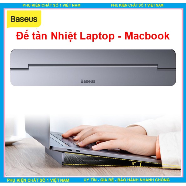 Đế tản nhiệt Cao Cấp cho Laptop - Macbook dạng xếp, siêu mỏng , siêu sang Baseus SUZC-0S . Bảo hành 12 tháng