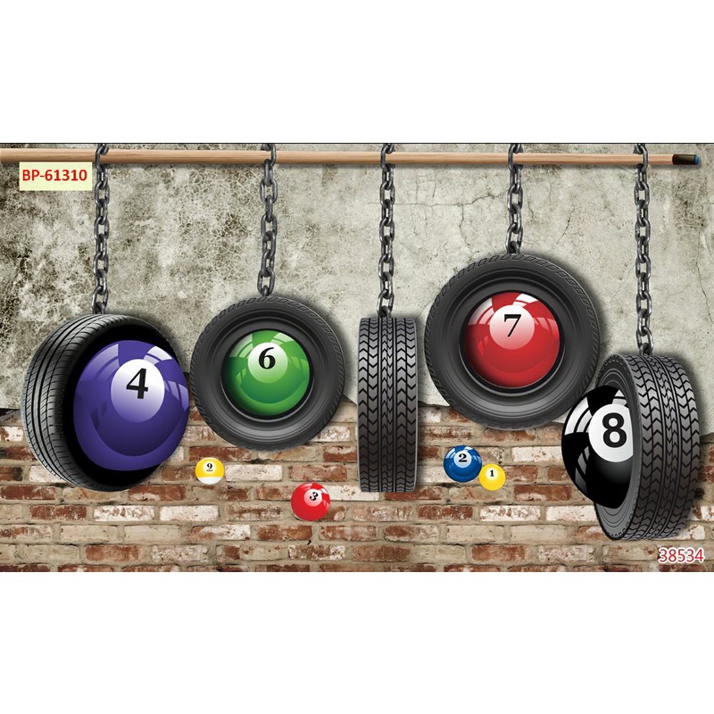 Tranh dán tường Club bida, Billiards, Bi-a Mẫu Hot Nhất