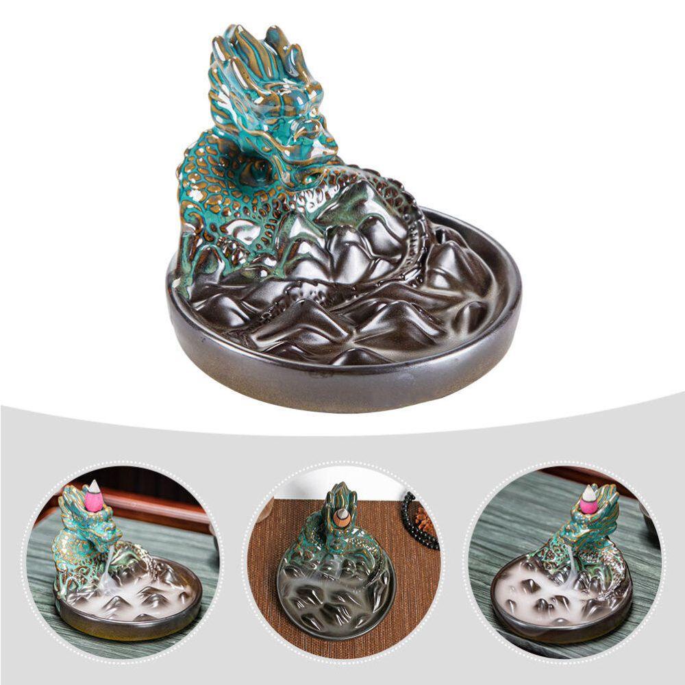 Thác Khói Trầm Hương Bằng Sứ Thủ Công Tinh Xảo Có Giá Đỡ