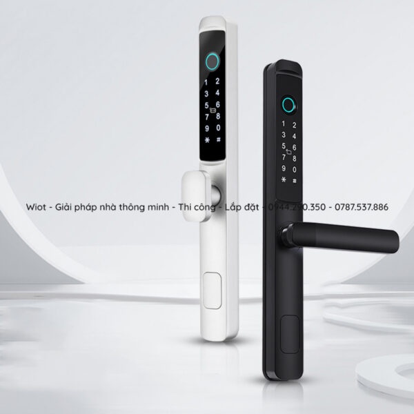 KHÓA VÂN TAY TECHLOCK TL002F KHÁNG NƯỚC CỬA NHÔM XINGFA - APP TTLOCK HỖ TRỢ TIẾNG VIỆT, CÓ CHỐT KHÓA TRONG