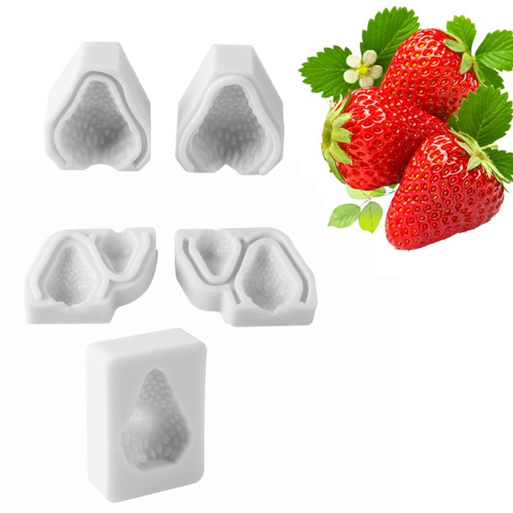 Khuôn Silicone Làm Bánh Tạo Hình Trái Dâu Thân Thiện Với Môi Trường