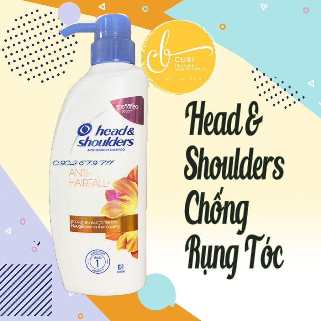 Dầu Gội Trị Gàu Head & shoulders Cam Chống Rụng Tóc Thái Lan - 480ML