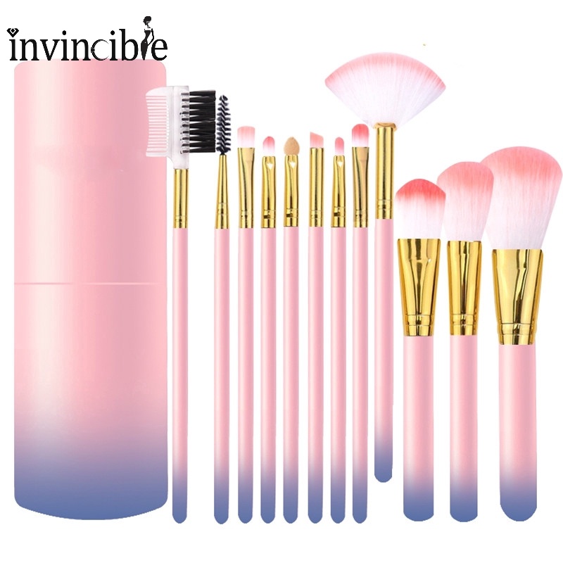 Set 12 cọ trang điểm chuyên nghiệp có kèm hộp đựng