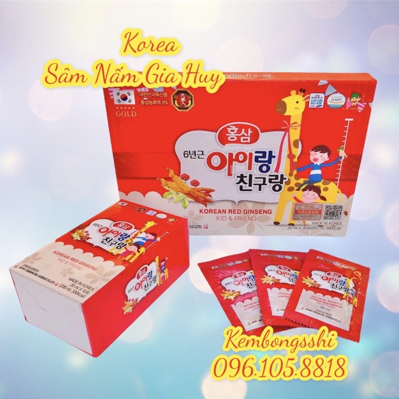 Hồng Sâm Baby Hươu Cao Cổ Bio Hàn Quốc