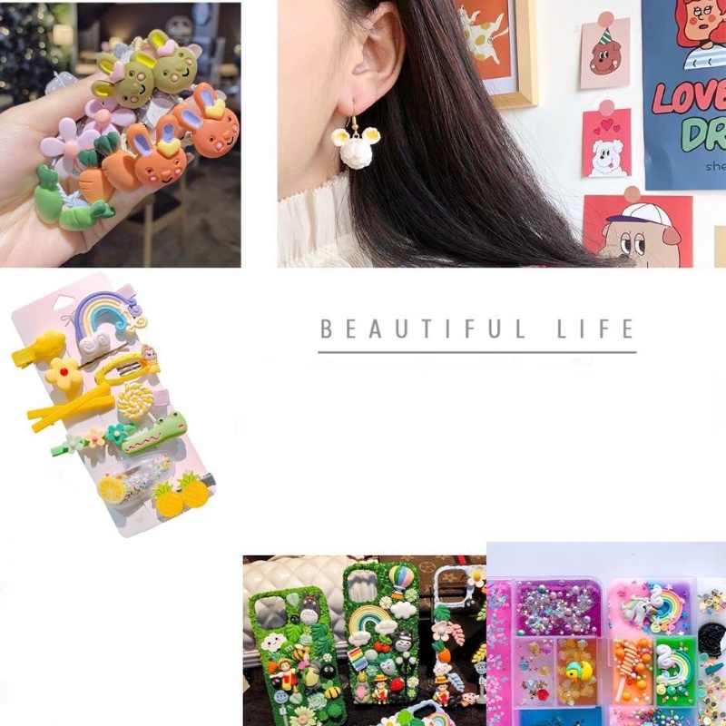 Túi 1 Mặt Gấu Trúc Dễ Thương Dùng Làm Trang Sức DIY