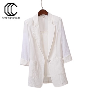 Áo khoác blazer tay dài có túi thời trang công sở