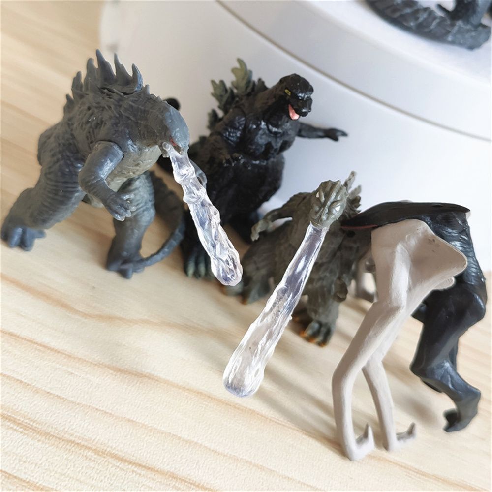 Set 8 Đồ trang trí khủng long Godzilla mini trang trí