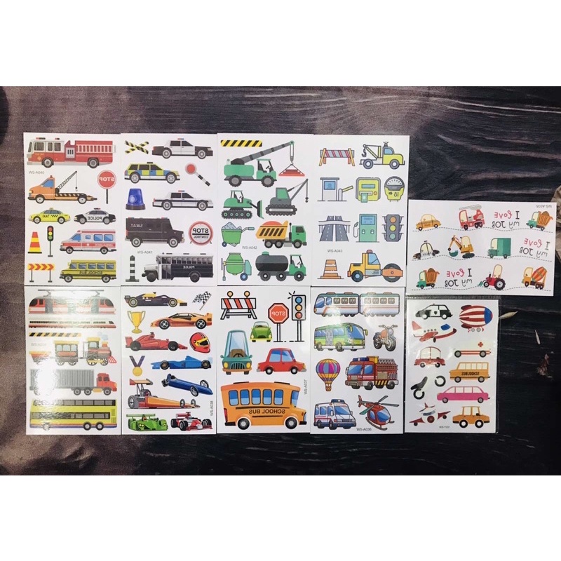 Hình xăm dán hoạt hình cho bé