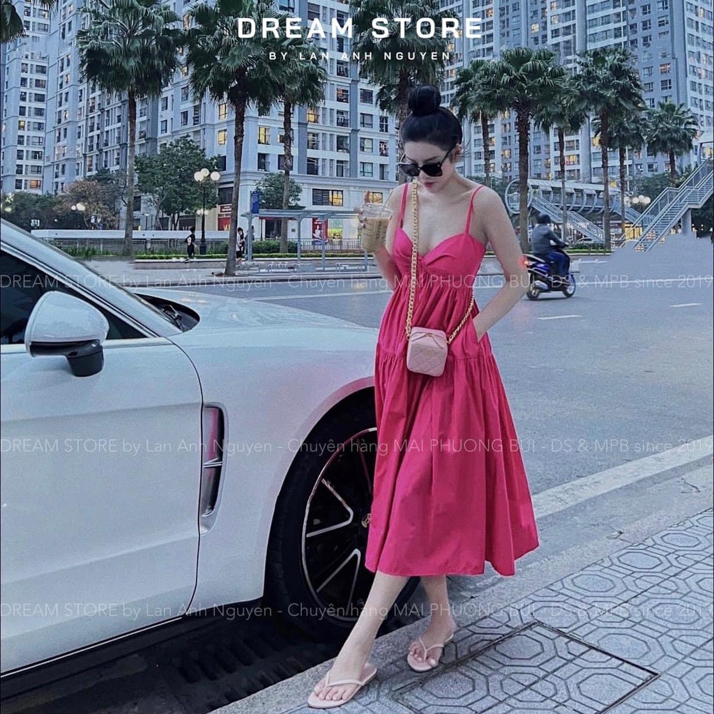 Đầm maxi 2 dây babydoll , CỰC XINH XẮN TT 61