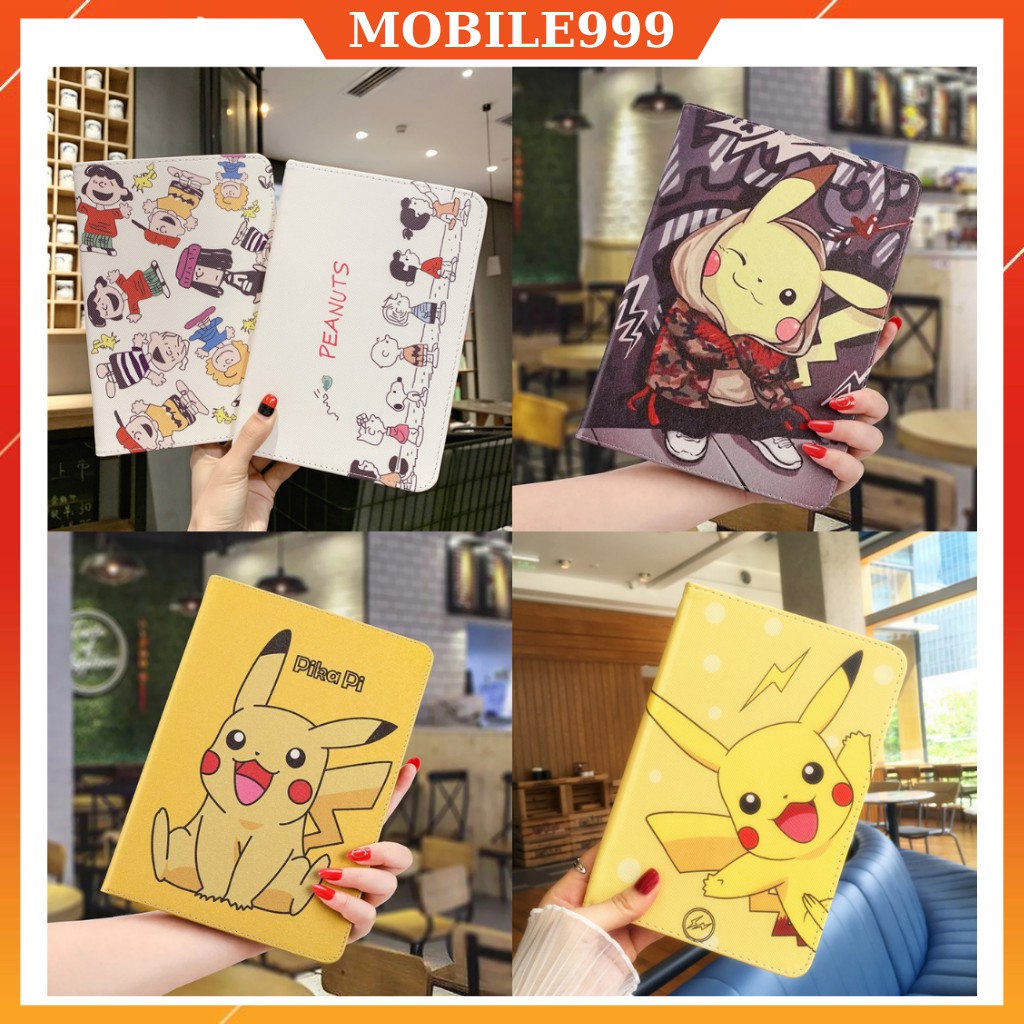 Ốp ipad hình Pi Ka Chu ngồi ipad Air 1/2/3/Pro 10.5/Gen 5/6/7/8/9...MOBILE999