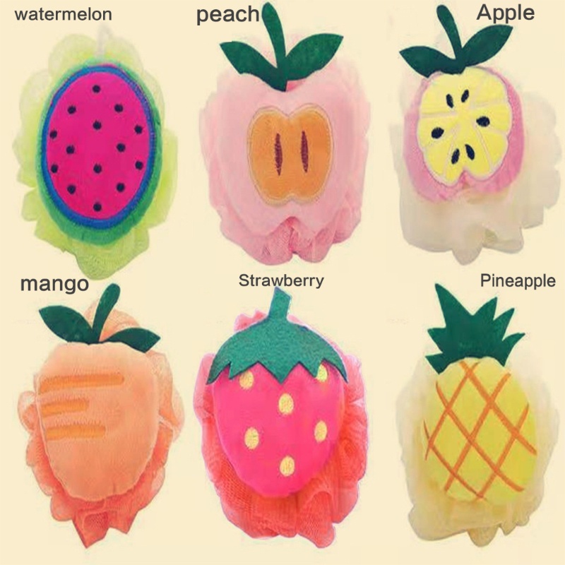 Mút Tắm Tẩy Tế Bào Chết Hình Trái Cây Nhiều Màu Sắc YOUYO Dành Cho Người Lớn