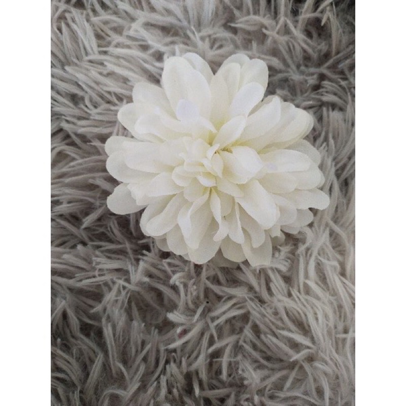 Đầu bông hoa thược dược lụa, cao cấp_ trang trí , decor, làm oản