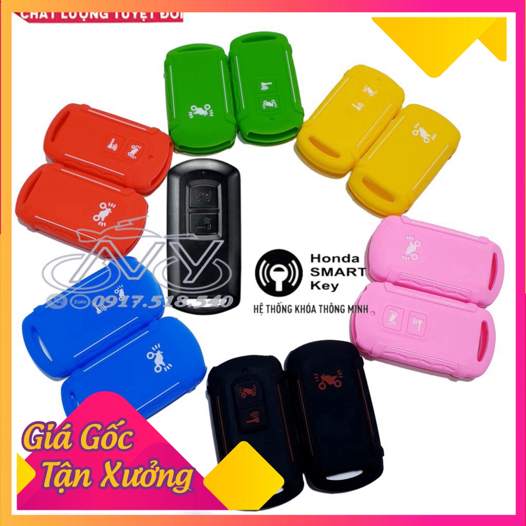 Bọc Smartkey Honda Airblade, Vision, Lead, Vario Mẫu silicon dầy (Mẫu V2) (Ảnh Sp thật)