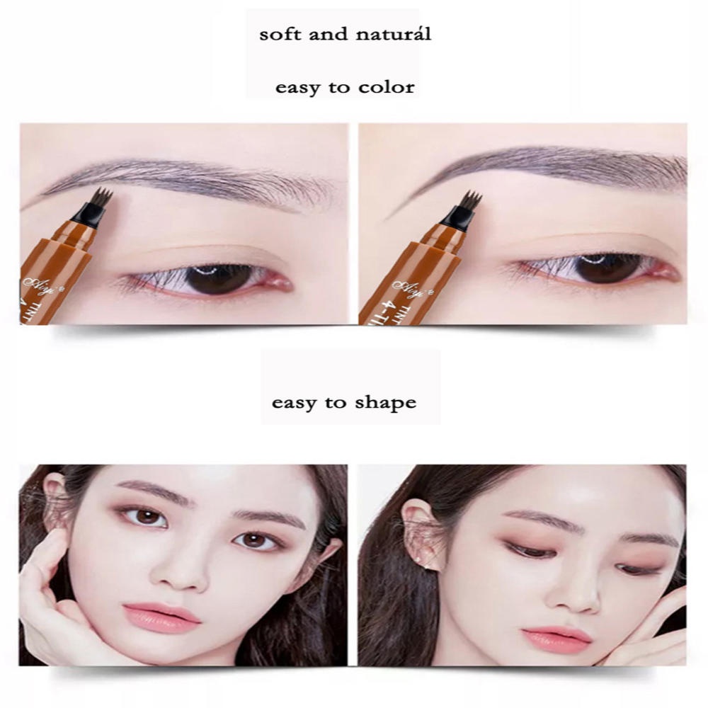 Bút Kẻ Lông Mày Dạng Lỏng Hai Đầu Không Nhòe Lâu Trôi