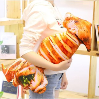 Gối 3D con mực có râu