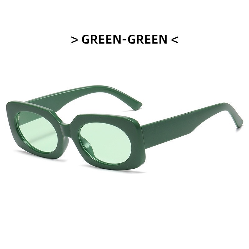 Kính Mát Gọng Vuông Nhỏ Màu Kẹo Phong Cách Retro Thời Trang Cho Nữ