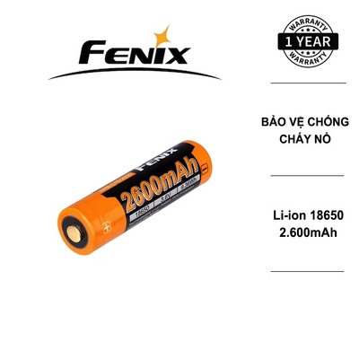Pin sạc FENIX 18650 dung lượng 2600mAh