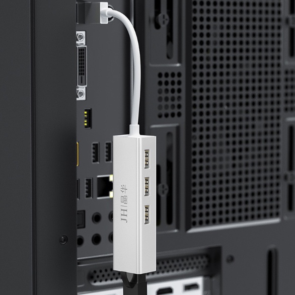 Hub Type c to LAN RJ45 kèm bộ chia cổng usb
