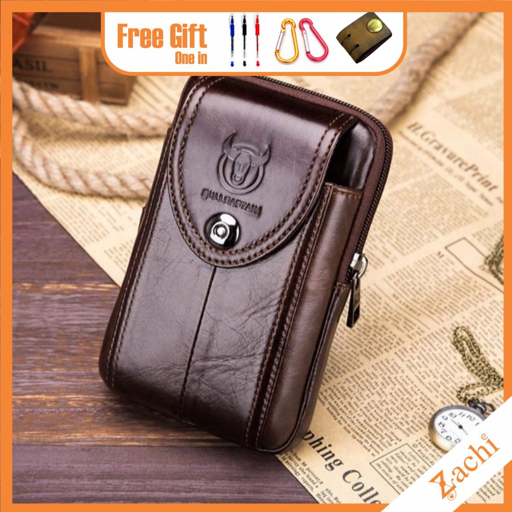 Túi đeo hông, đeo thắt lưng đựng điện thoại DA BÒ THẬT Zachi T09 | BigBuy360 - bigbuy360.vn