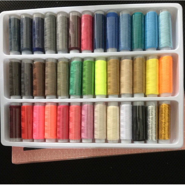 Bộ 39 Cuộn Chỉ May Vá Nhiều Màu