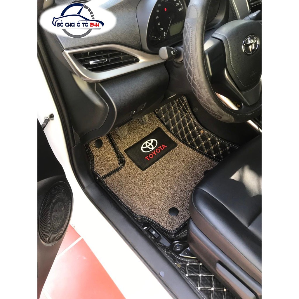 Thảm lót sàn ô tô 5D 6D Toyota Vios 2019-2022 bảo vệ sàn xe, không mùi, không thấm nước