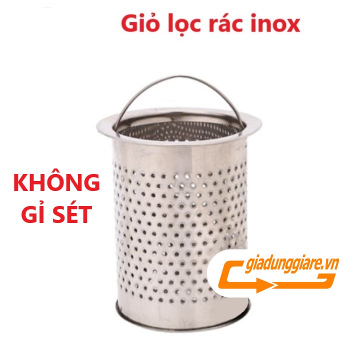 (Bán sỉ ) GIỎ LỌC RÁC INOX lắp bồn rửa chén bát chống tắc ống thoát nước dễ dàng thay thế cho gia đình - giadunggiare.vn