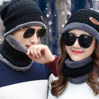 Mũ Len Kèm Khăn Cổ Nam Nữ ComBo Nón Len Kèm Khăn Quàng Cổ Người Lớn Chống Cái Lạnh Mùa Đông