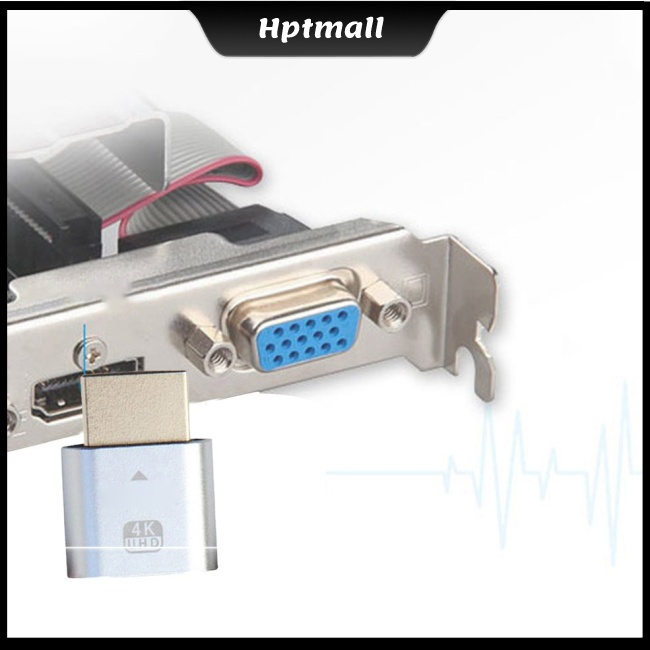 Đầu cắm giả lập ảo hóa màn hình khóa có thể tương thích với HDMI độ phân giải siêu cao 4K BK