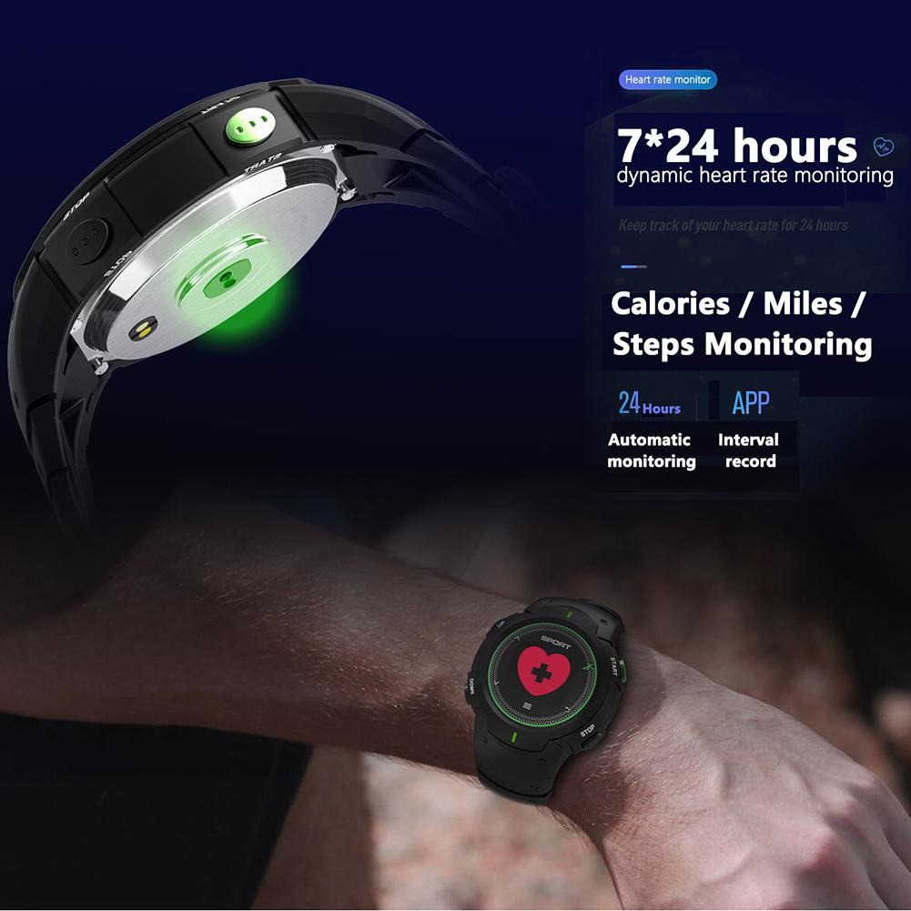 Đồng hồ thể thao nam Smartwatch F13 Chống nước 50m - Đồng hồ thông minh đo nhịp tim,theo dõi bước chạy tích hợp báo thức