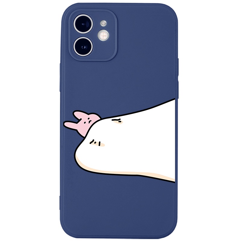 Ốp lưng JURSUE hoạt hình cặp đôi dễ thương đẹp cho iPhone 13 12 11 Pro Max SE 2020 X XR XS ip 8 7 6 6S Plus kute Y128