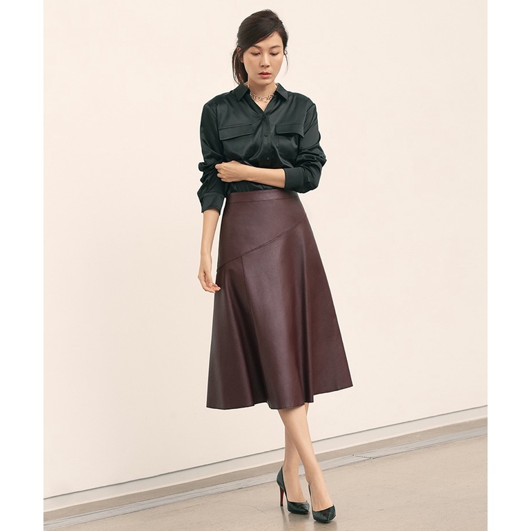 Áo sơ mi Satin pocket shirt Celebshop Edition xuất Hàn dành cho Nữ