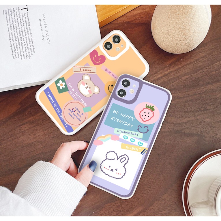 ỐP LƯNG IPHONE thỏ và gấu cute ốp iphone 12 pro/13pro/13promax/7/7+/8/8+/X/XS/XSM/11/11PMROMAX