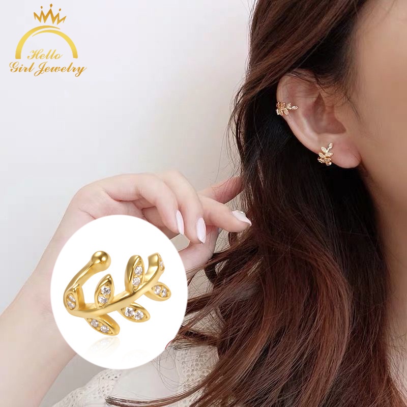 Bông Tai Hình Chiếc Lá Đơn Giản Phong Cách Mới Cho Nữ