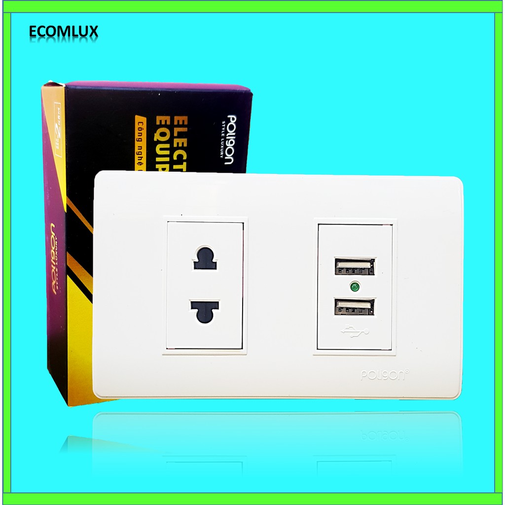 (HOT) Ổ cắm USB đa năng có đèn báo tích hợp ổ căm đơn (HÀNG CHÍNH HÃNG)