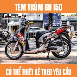 Tem Trùm SH 150 Attrack Đẹp - Có thể thiết kế theo yêu cầu khách hàng