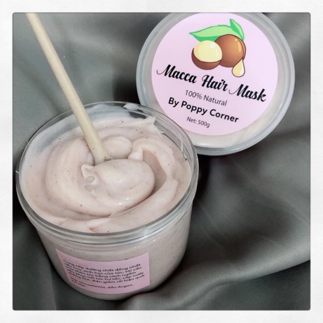 🍑 Ủ tóc HỮU CƠ THỰC VẬT từ hạt Macca