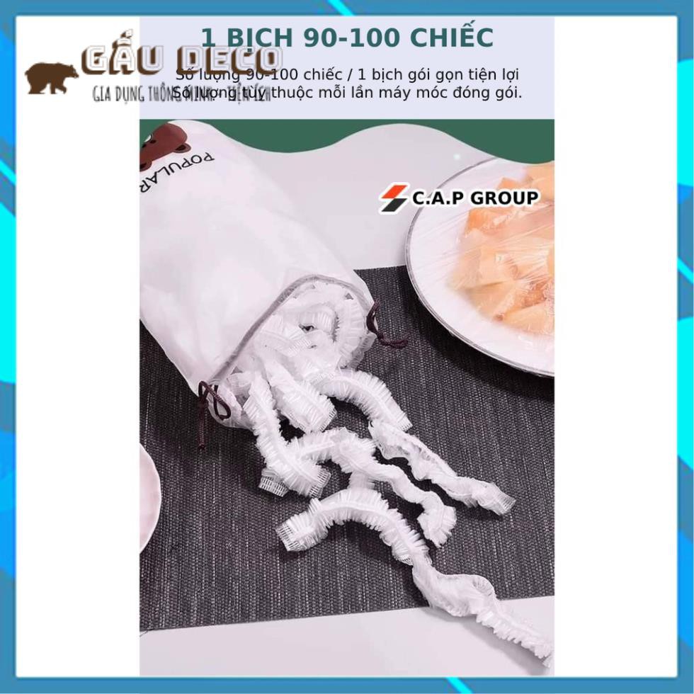 Màng bọc thực phẩm hình Gấu FREESHIP]  Co giãn tái sử dụng có chun bọc đồ ăn rất nhanh