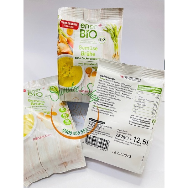 Hạt Nêm Rau Củ Hữu Cơ Ener Bio Cho Bé - DATE 2025