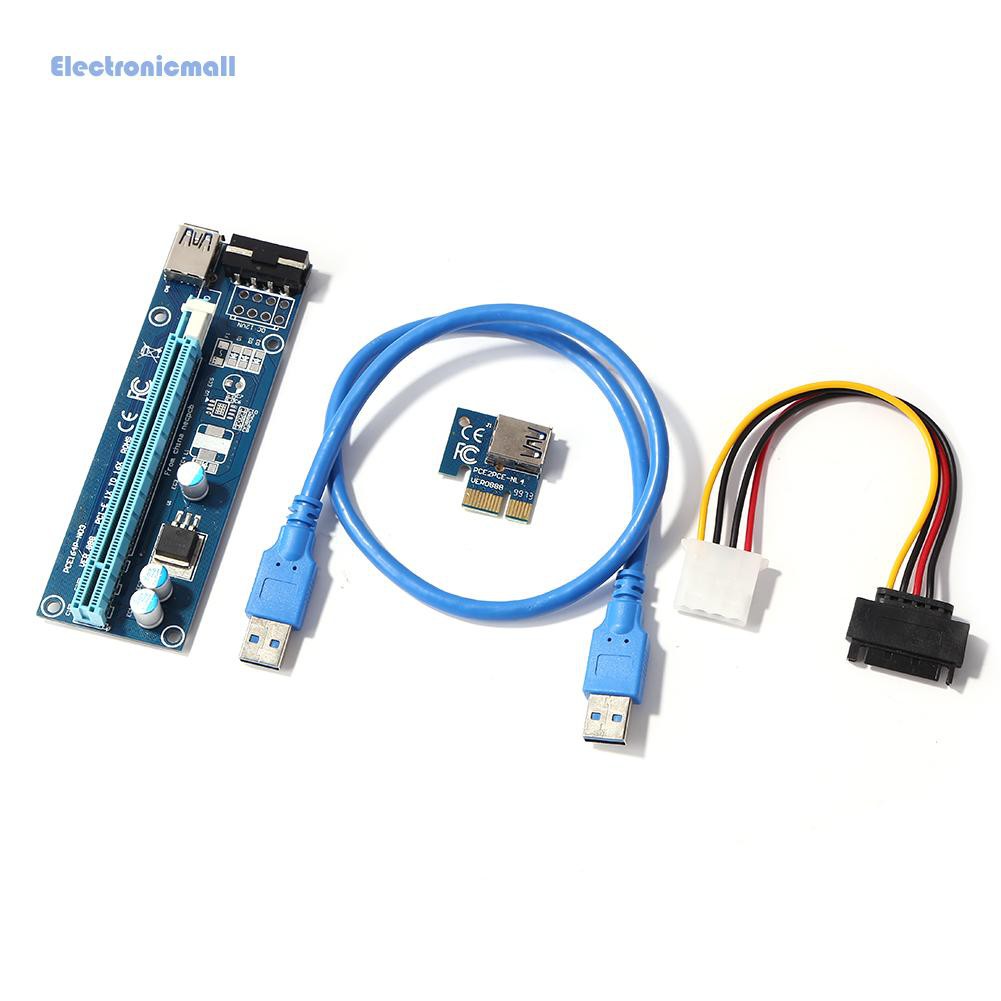 Bảng Mạch Chuyển Đổi Pci-E Btc 1x Sang 16x Riser 4pin | BigBuy360 - bigbuy360.vn