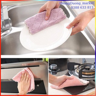 Combo 10 khăn lau bếp đa năng 2 mặt siêu thấm