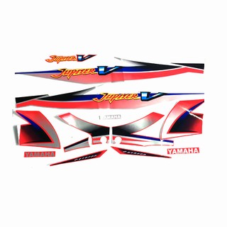 Bộ tem xe Jupiter V màu đỏ