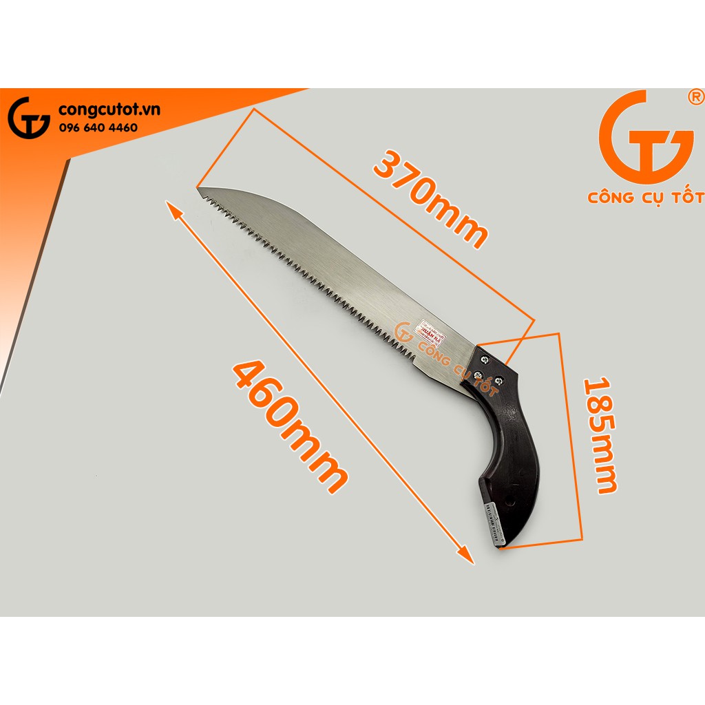 Cưa cành cán gỗ lưỡi thép không gỉ 37cm siêu bén