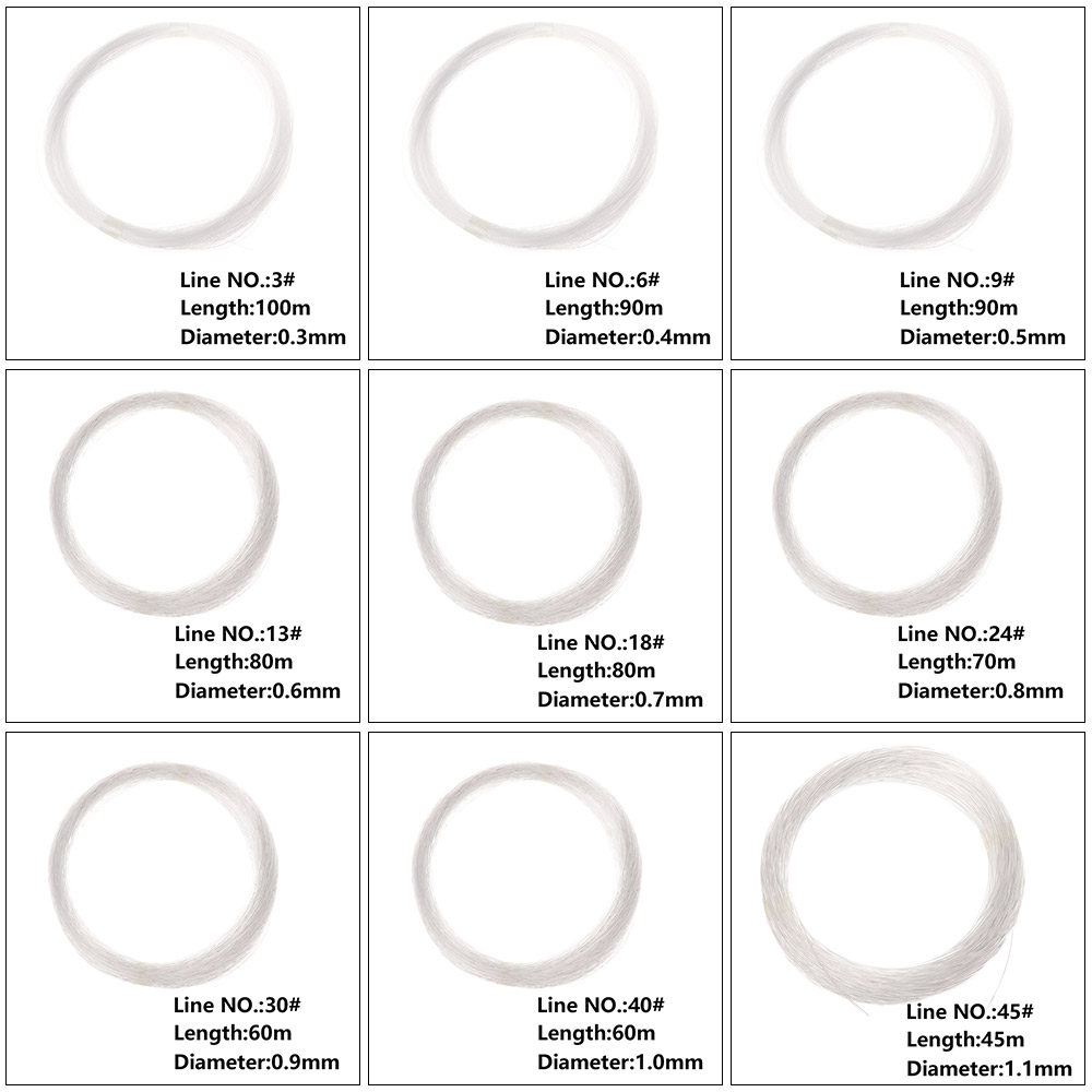 Dây Câu Cá Nylon Siêu Bền Chắc 0X-6X 9 Feet