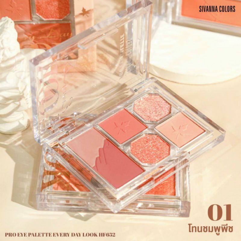 Phấn Mắt Sivanna Pro Eye Palette Every Day Look | Shopee Việt Nam