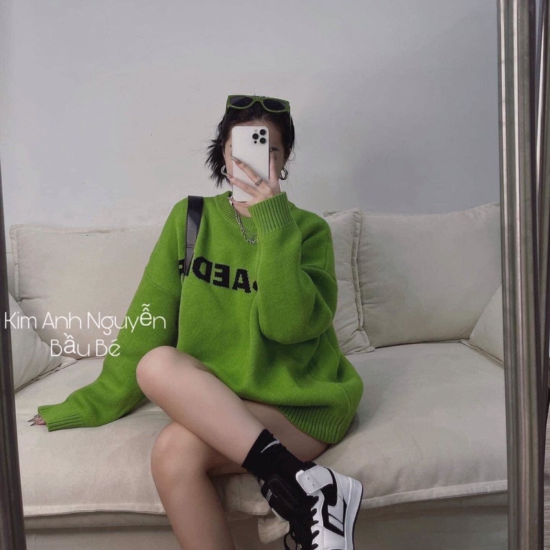 Áo Len Xanh Chữ Màu Xanh Lạ Mắt, Cá Tính Cho Các Nàng Diện Đây | BigBuy360 - bigbuy360.vn