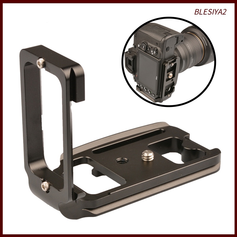Vertical Plate L Bracket Holder for Nikon D750 Quick Release 1/4 Inch Screw