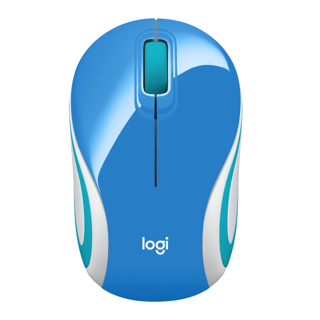 Chuột Không Dây Logitech M187 - M 187 - MàU Xanh