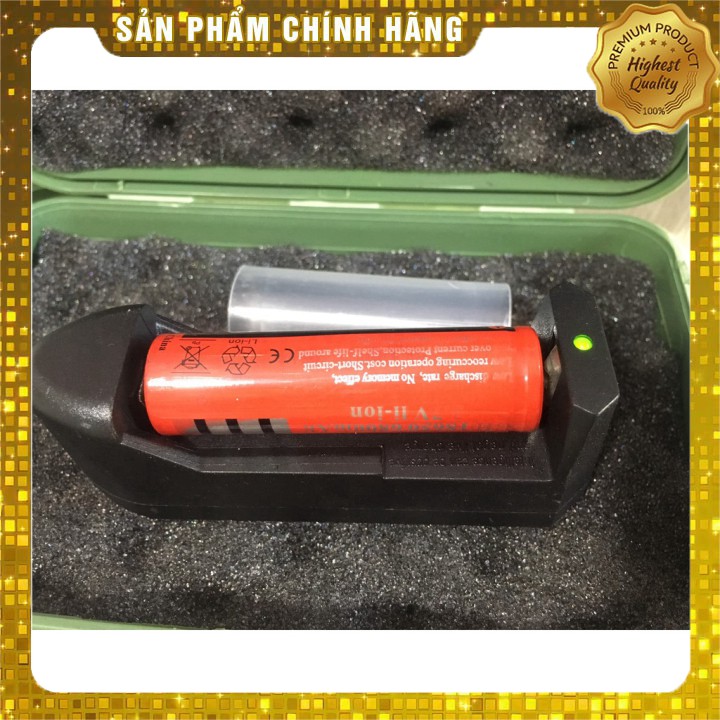 [HÀNG CHÍNH HÃNG] Đèn Pin Siêu Sáng Cầm Tay Ultrafire XML-T6 (Đen) + Pin sạc 18650 + Bộ Sạc Pin