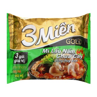MÌ 3 MIỀN GOLD LẨU NẤM CHUA CAY (DÙNG CHAY ĐƯỢC)